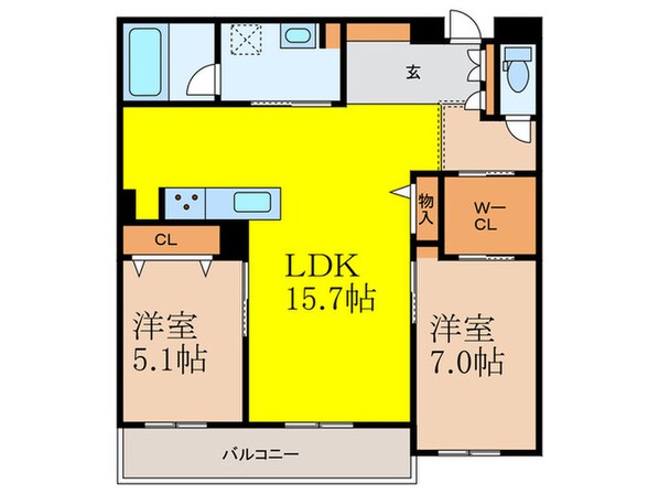 グランプルミエールの物件間取画像